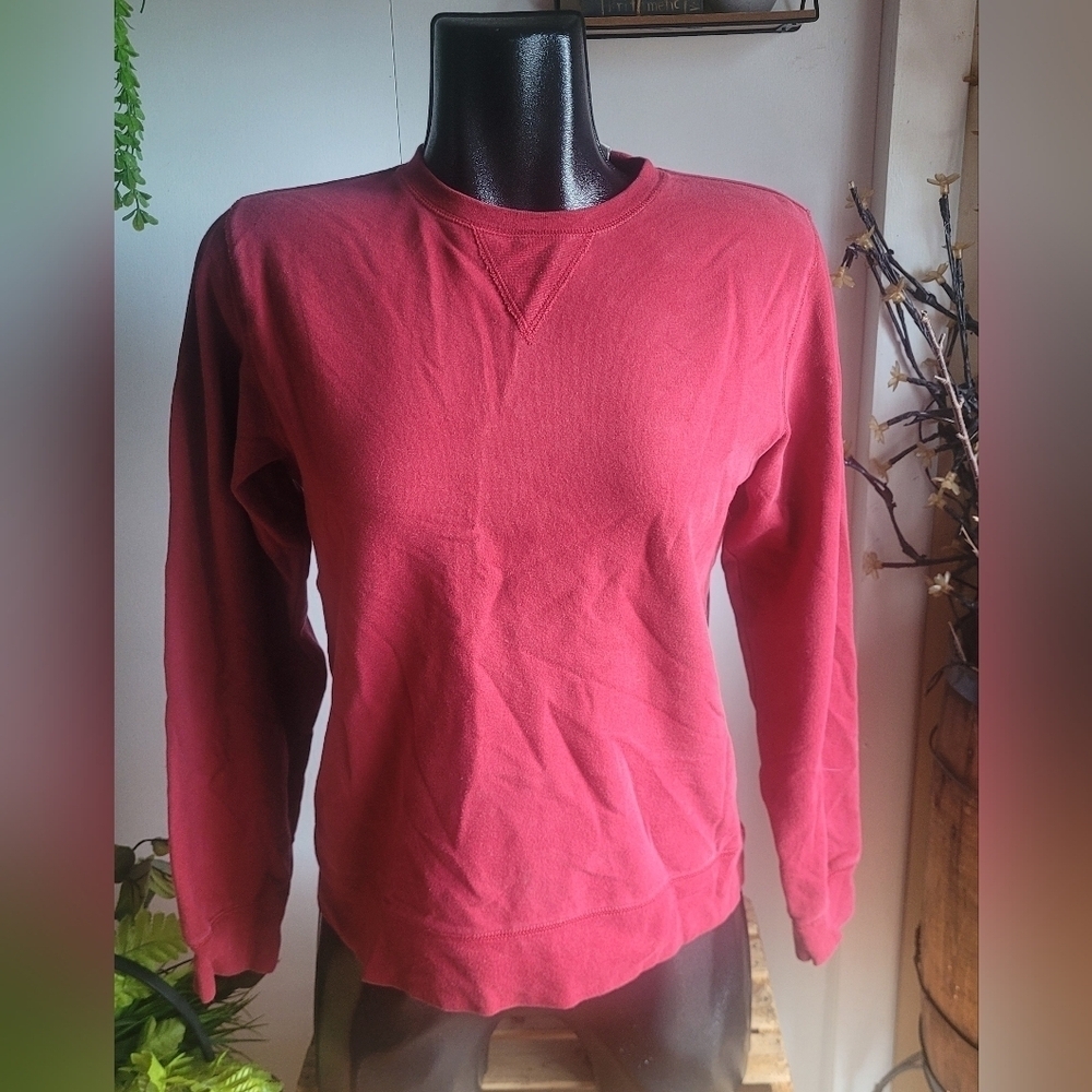 Eddie Bauer Red Classic Design Sweatshirt Size XS
